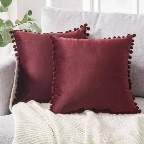 Bild von east2cart.uk Velvet Ball Cushion Cover – 300mmx500mm / 4