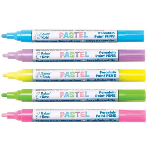 Bild von Baker Ross Pastel Porcelain Paint Pens (Pack of 5)