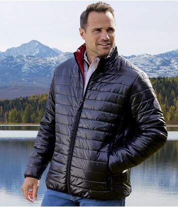 Bild von Atlas for Men Men’s Lightweight Mountain Puffer Jacket – Black – Water-Repellent