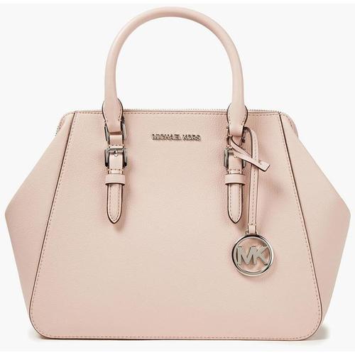 Bild von Charlotte Textured-leather Shoulder Bag – Natural – MICHAEL Michael Kors Shoulder Bags